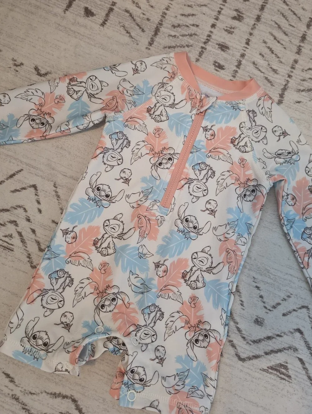 Disney Stitch Swim Romper 6/9 Months